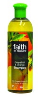 Гель пена для душа и ванны 400мл "faith in nature" с эфирным маслом Апельсина и Грейпфрута